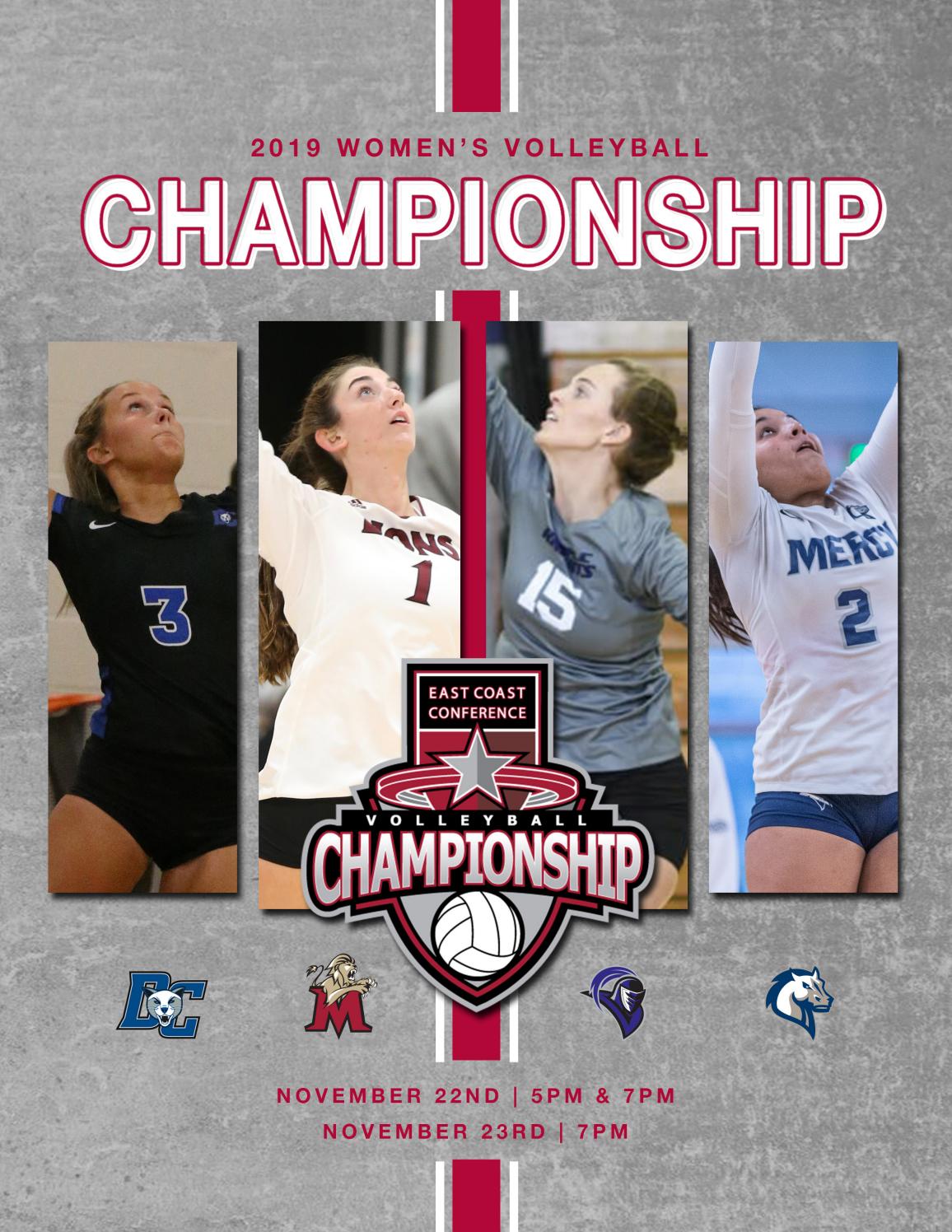 2019 ECC Volleyball Championship Program by East Coast Conference Issuu