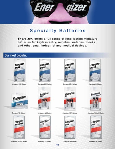 Ram Tool Construction Supply Co. Energizer 专业 Power and 灯饰目录 第 19 页