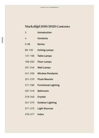 Markslöjd AB Markslöjd 灯饰目录 2019-20 第 4 页