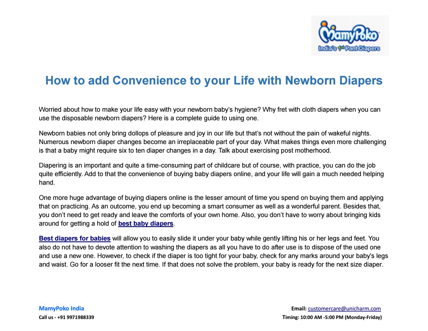 newborn diapers a day