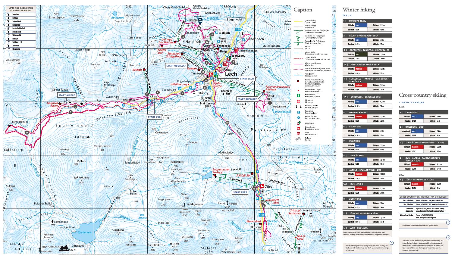 Lech Map Winter delights 2019/20 by Lech Zürs Tourismus - Issuu
