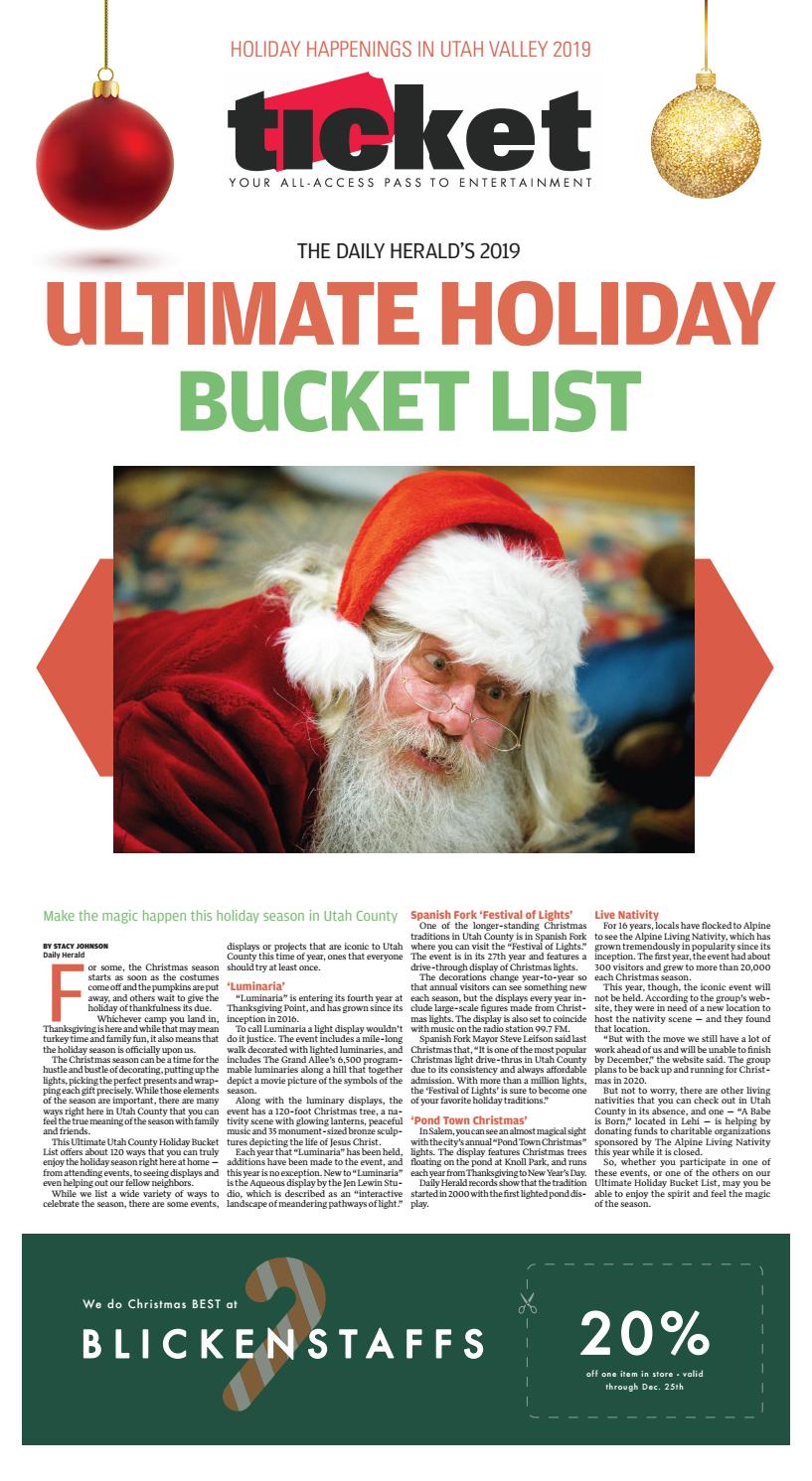 The Daily Herald S 2019 Ultimate Holiday Bucket List By Daily