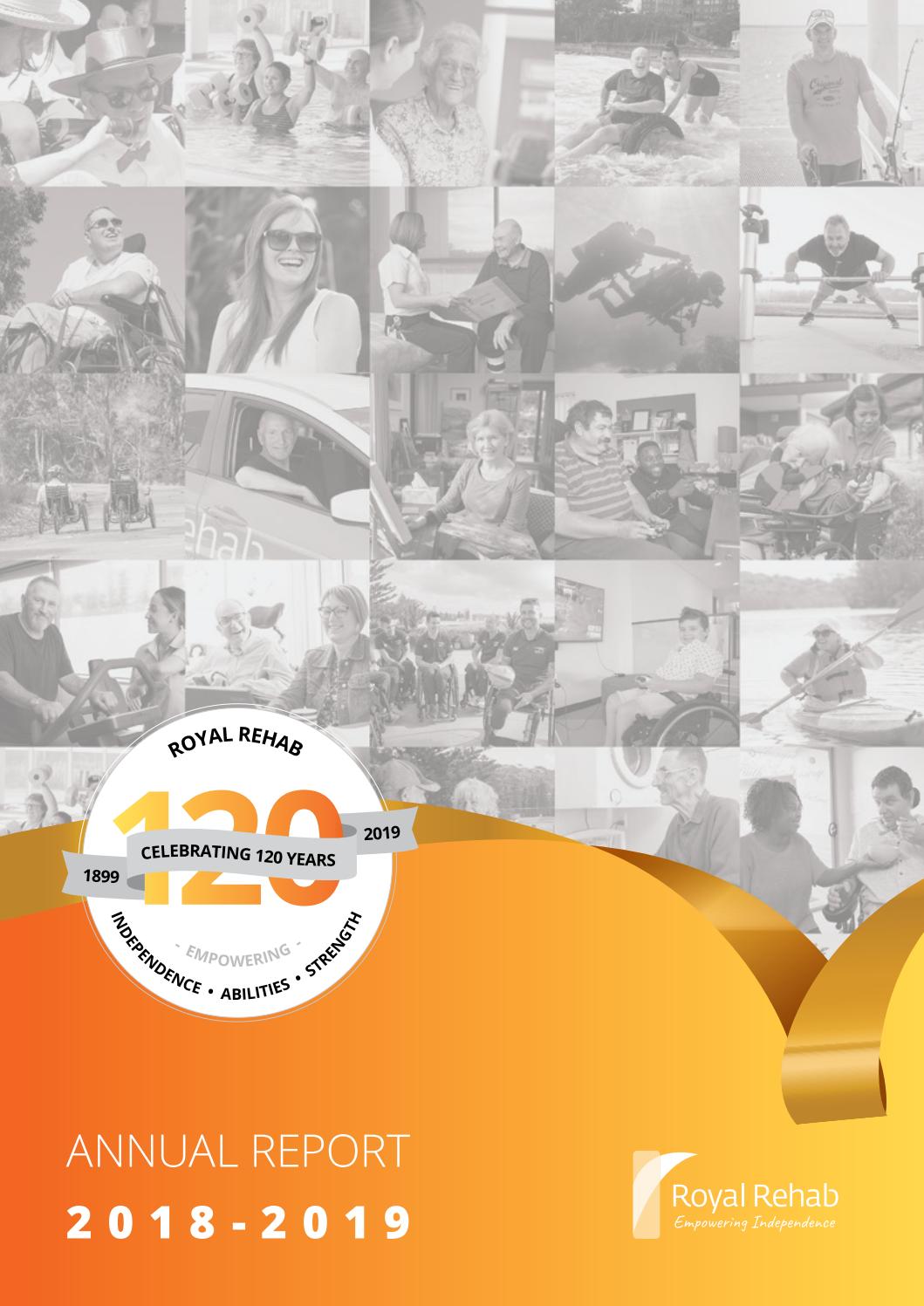 Annual Report 201819 by Royal Rehab Issuu