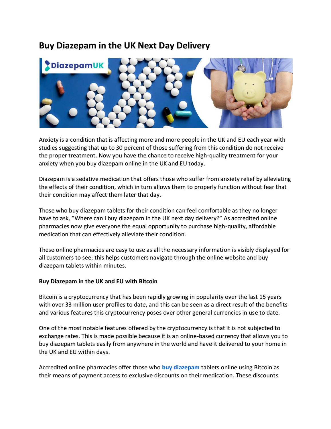 Diazepam online pharmacy uk