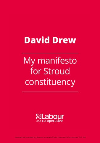 David Drew - My manifesto for Stroud Constituency by ultrasimplified ...
