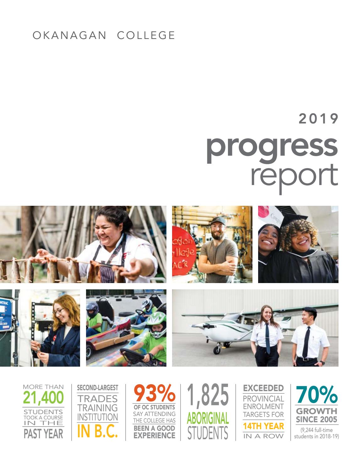 2019 Okanagan College Progress Report by Okanagan College Issuu