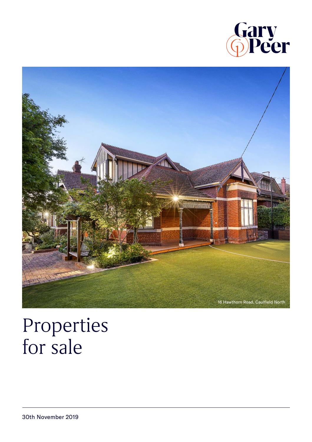 Gary Peer properties for sale Saturday 30th November 2019 by Gary