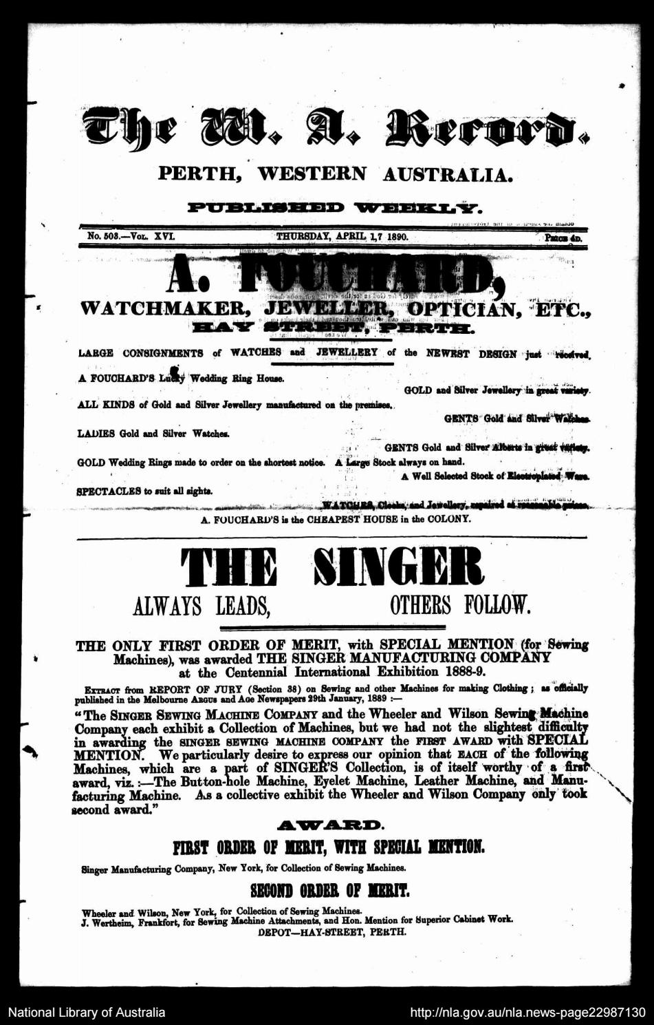 The Record Newspaper 17 April 1890 By The Record Issuu