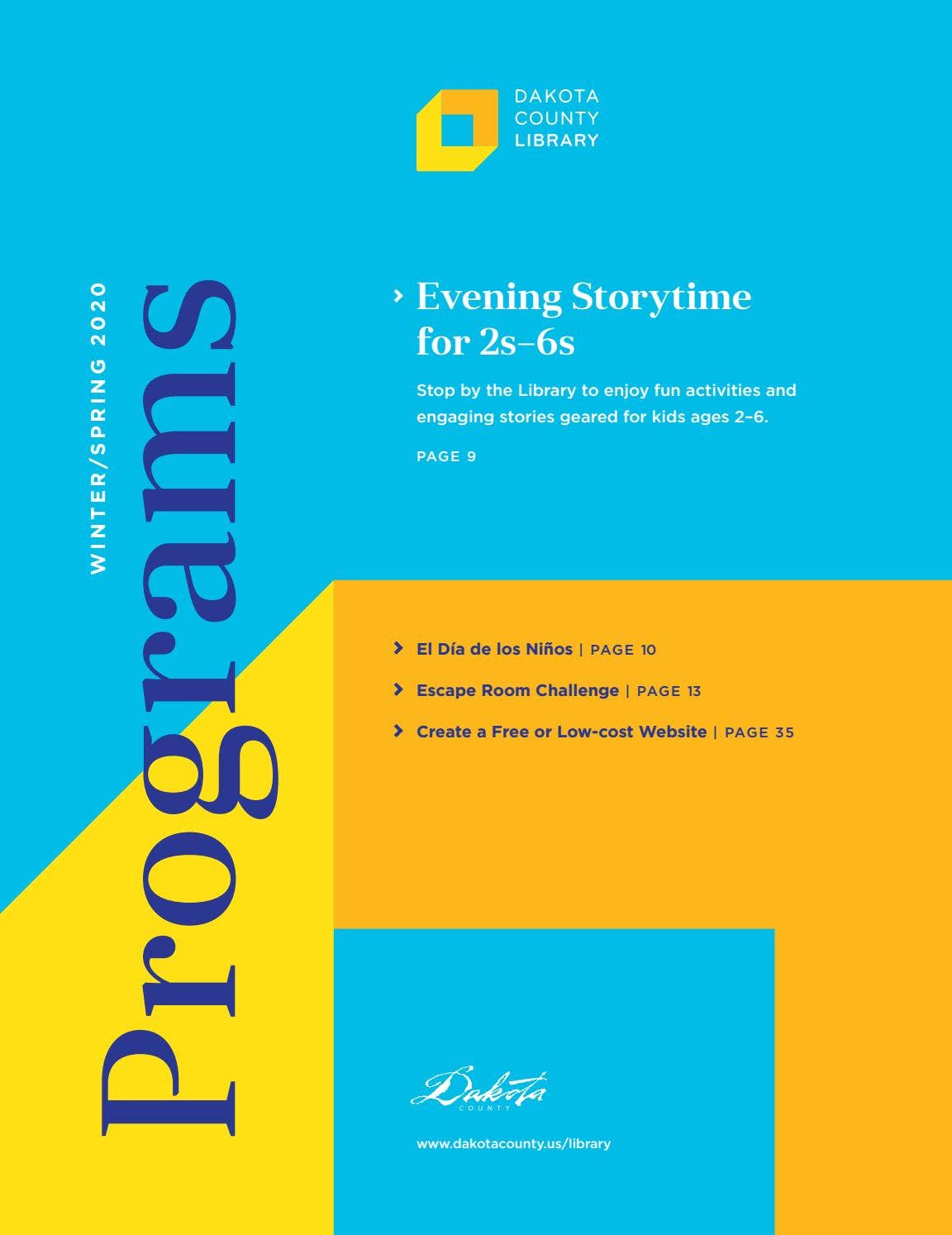 2020 Dakota County Library Winter/Spring Program Guide by Dakota County