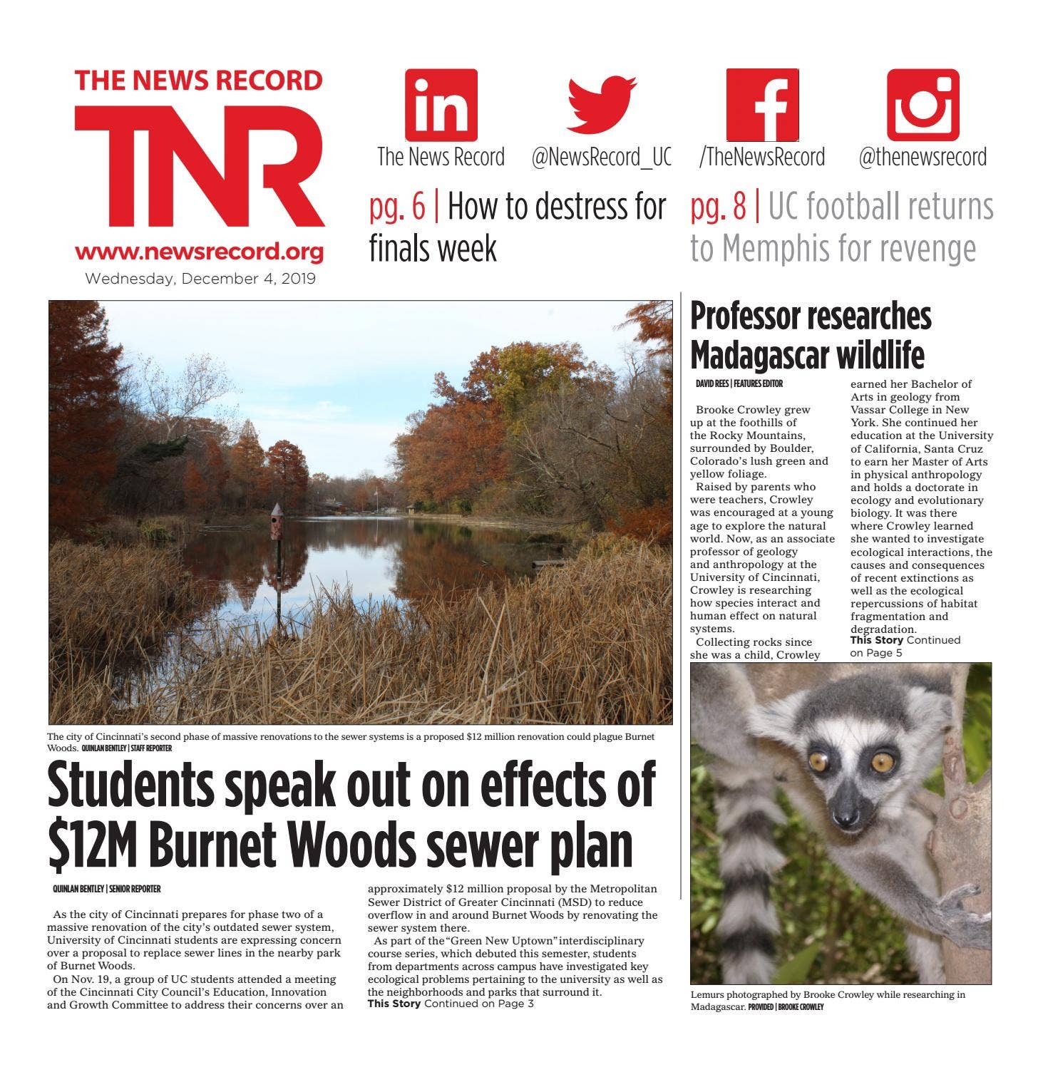 Dec. 4, 2019 - The News Record at University of Cincinnati by The News ...