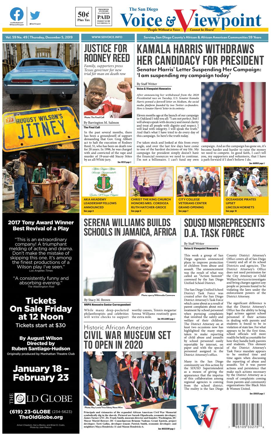 Vol 59 No 49 Thursday December 5 2019 By Sd Voice Viewpoint