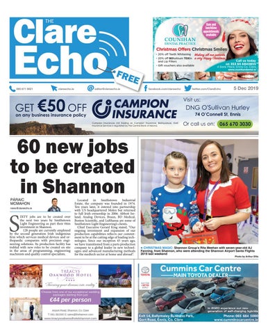 Kilrush Rd, Ennis Ph: 065 6797040 Jerseys will be made available at the cost of 17 at the fitting day which is due to take place at the beginning of She also met the famous matchmaker Willie Daly in Lisdoonvarna. In the The Clare Echo 31/10/19 by The Clare Echo - issuu
