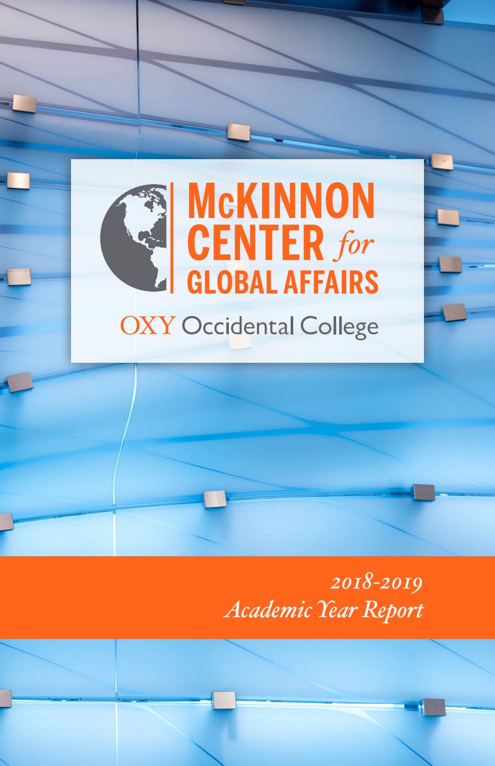 mckinnon-center-for-global-affairs-annual-report-2018-19-by-occidental