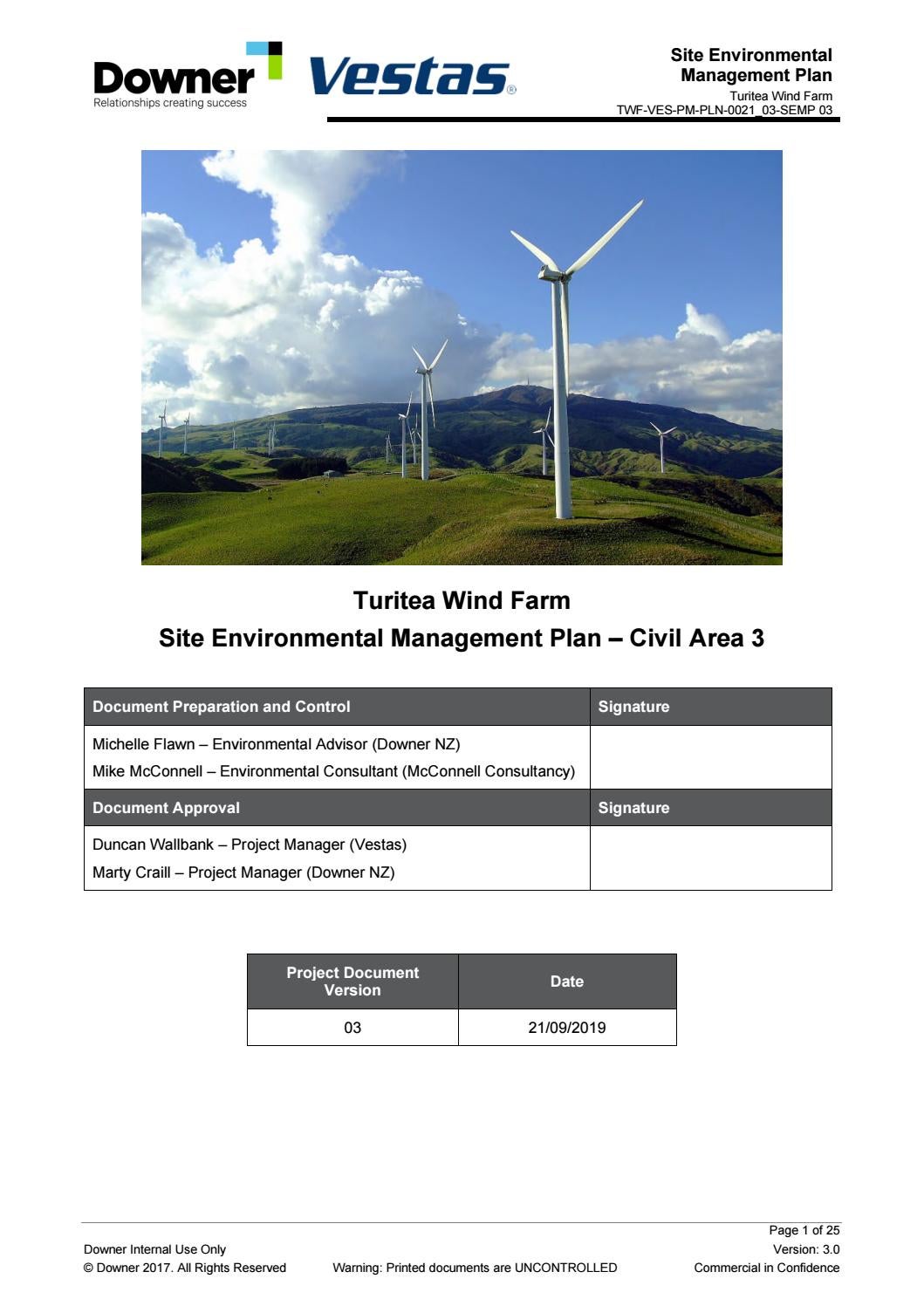 Approved Wind Farm Site Environmental Mgmt Plan Area 3 By Mercury Issuu