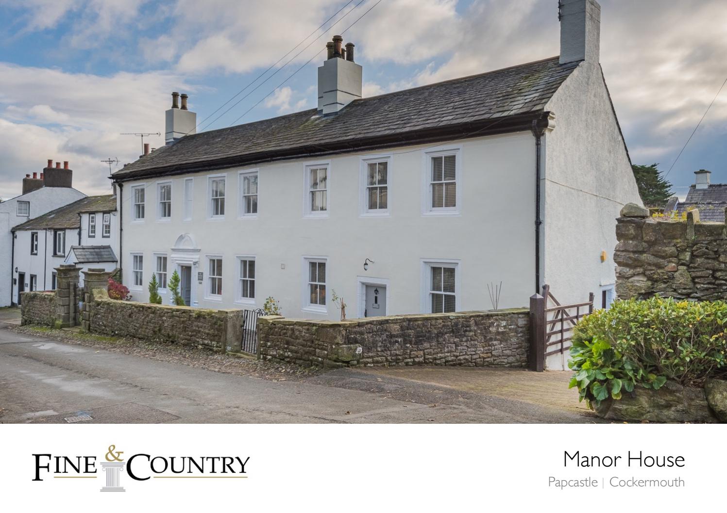 Sales brochure for 'Manor House', Papcastle, Cockermouth by Fine