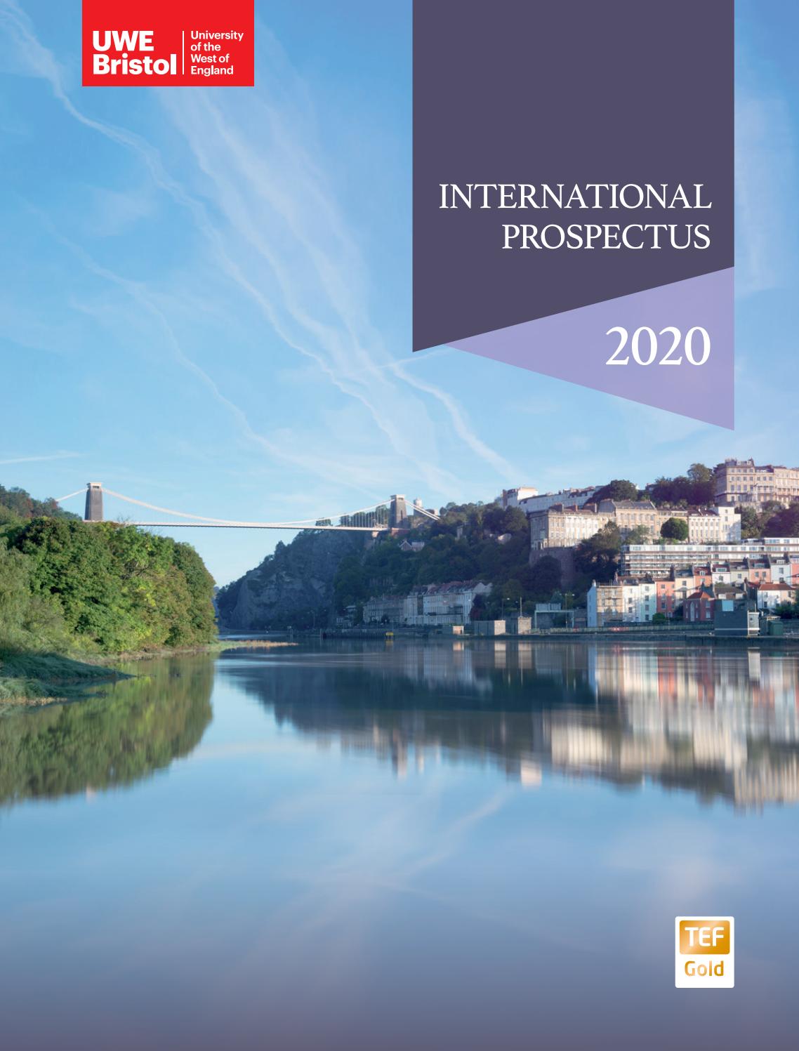 UWE Bristol International Prospectus 2020 By UWE Bristol Issuu