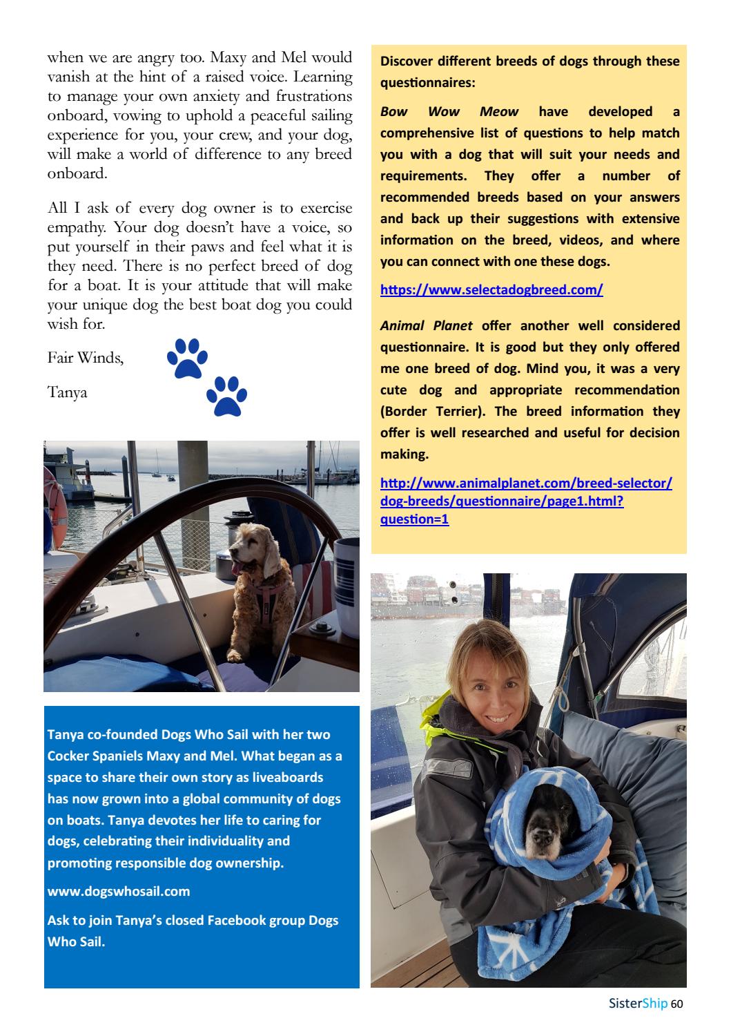 animal planet dog breed questionnaire