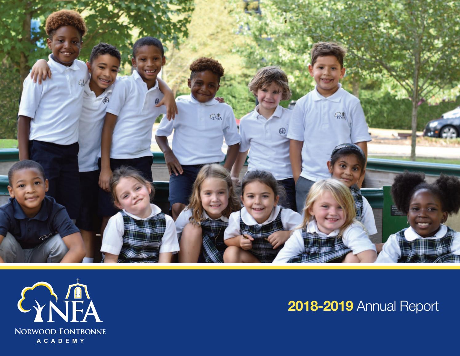 NorwoodFontbonne Academy 20182019 Annual Report by NorwoodFontbonne
