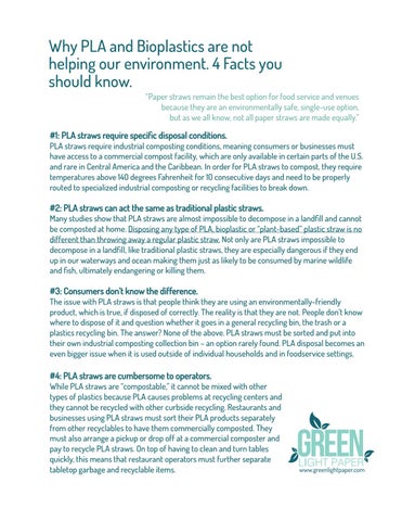 Green 灯饰 Paper 2020 目录 - 100% Marine Degradable Paper Straws 第 10 页