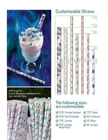 Green 灯饰 Paper 2020 目录 - 100% Marine Degradable Paper Straws 第 8 页
