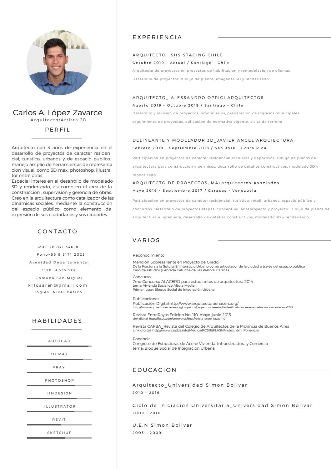 CV CarlosLopezZavarce by Carlos Lopez Zavarce Issuu CV CarlosLopezZavarce by Carlos Lopez Zavarce Issuu