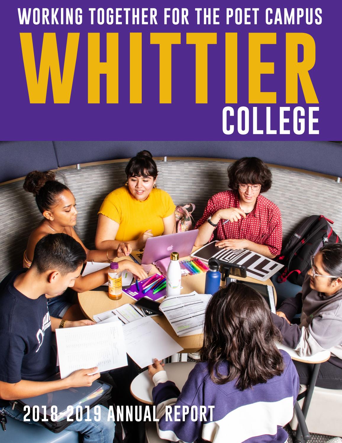 20182019 Annual Report by Whittier College Issuu