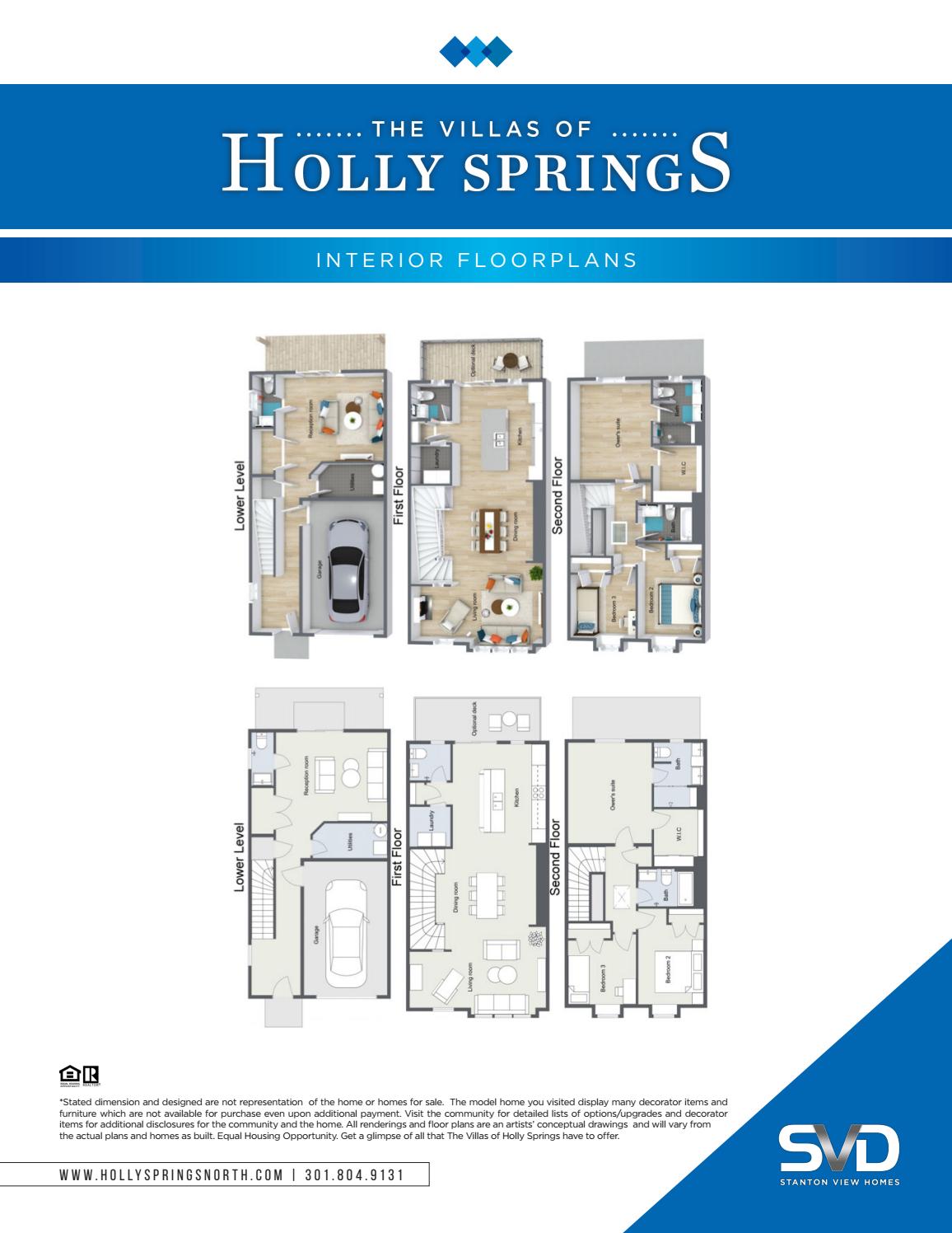 The Villas of Holly Springs Washington DC Floor Plans by Freshtake