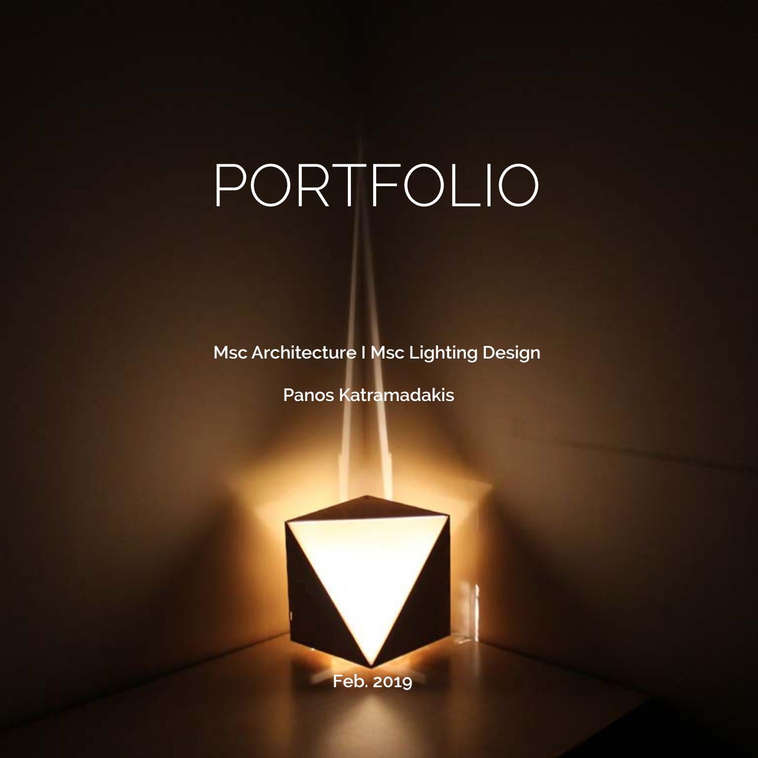 Lighting Design & Architectural Portfolio 2019 by Panos Katramadakis