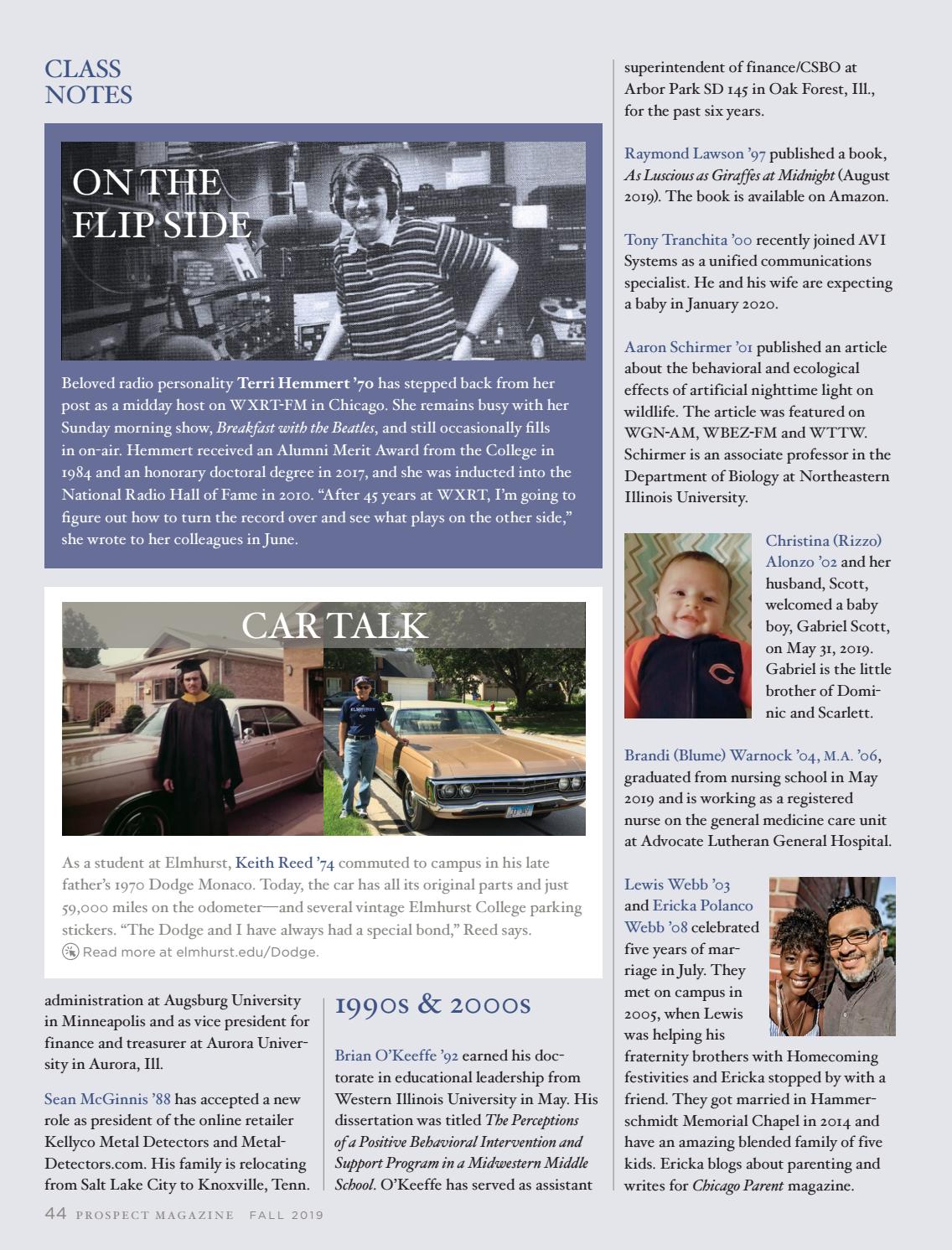 Prospect Magazine Fall 2019 By Elmhurst University Issuu