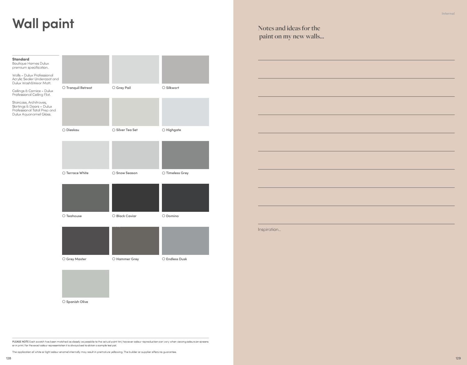 Boutique Homes Palette Selection Workbook By Boutique Homes Issuu
