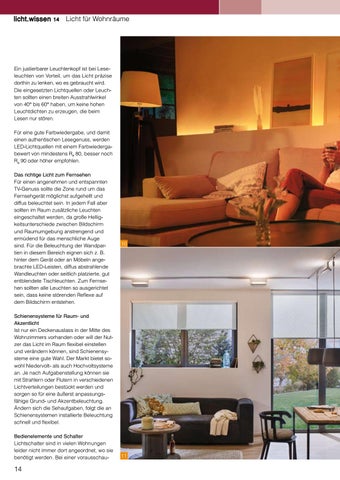licht.wissen 14 „Licht für Wohnräume" 第 14 页