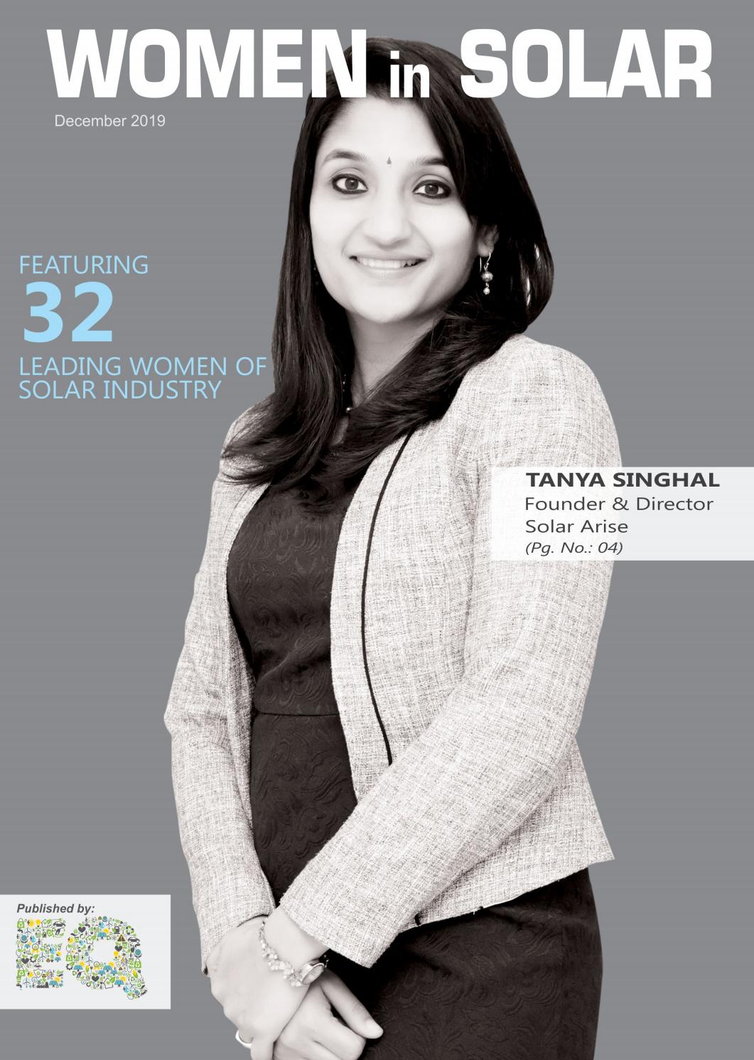 Women In Solar Special Supplement Dedicated To Women By Eq Int L Magazine By Eq Int L Solar Media Group Issuu