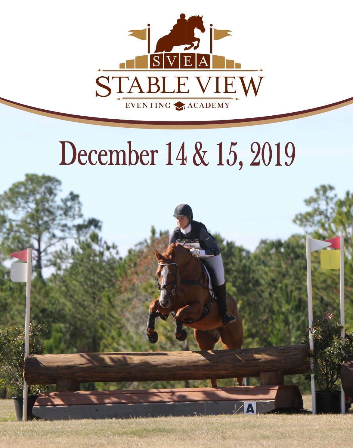 Stable View Eventing Academy Program December 14 15 By
