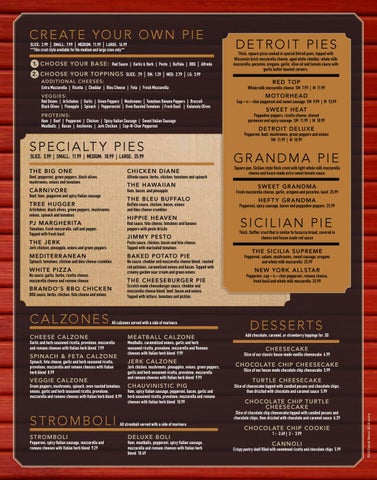 Pizza Joint Downtown Menu by Powerserve International Issuu