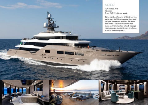 Cecil Wright Superyachts for Charter 家具手册 - December 2019 第 11 页
