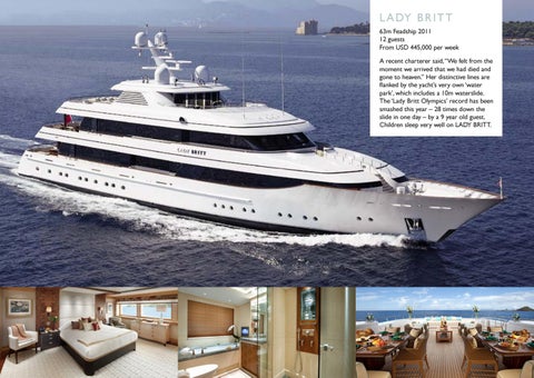 Cecil Wright Superyachts for Charter 家具手册 - December 2019 第 13 页