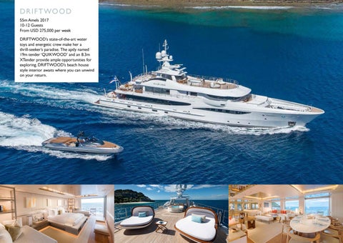 Cecil Wright Superyachts for Charter 家具手册 - December 2019 第 20 页