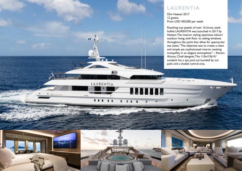 Cecil Wright Superyachts for Charter 家具手册 - December 2019 第 21 页