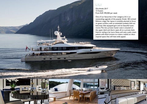 Cecil Wright Superyachts for Charter 家具手册 - December 2019 第 22 页