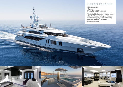 Cecil Wright Superyachts for Charter 家具手册 - December 2019 第 23 页