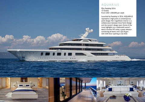 Cecil Wright Superyachts for Charter 家具手册 - December 2019 第 4 页