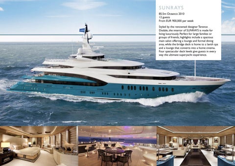 Cecil Wright Superyachts for Charter 家具手册 - December 2019 第 6 页
