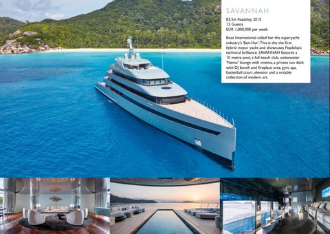 Cecil Wright Superyachts for Charter 家具手册 - December 2019 第 7 页