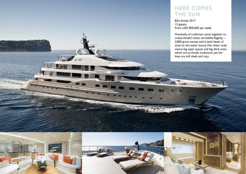 Cecil Wright Superyachts for Charter 家具手册 - December 2019 第 8 页