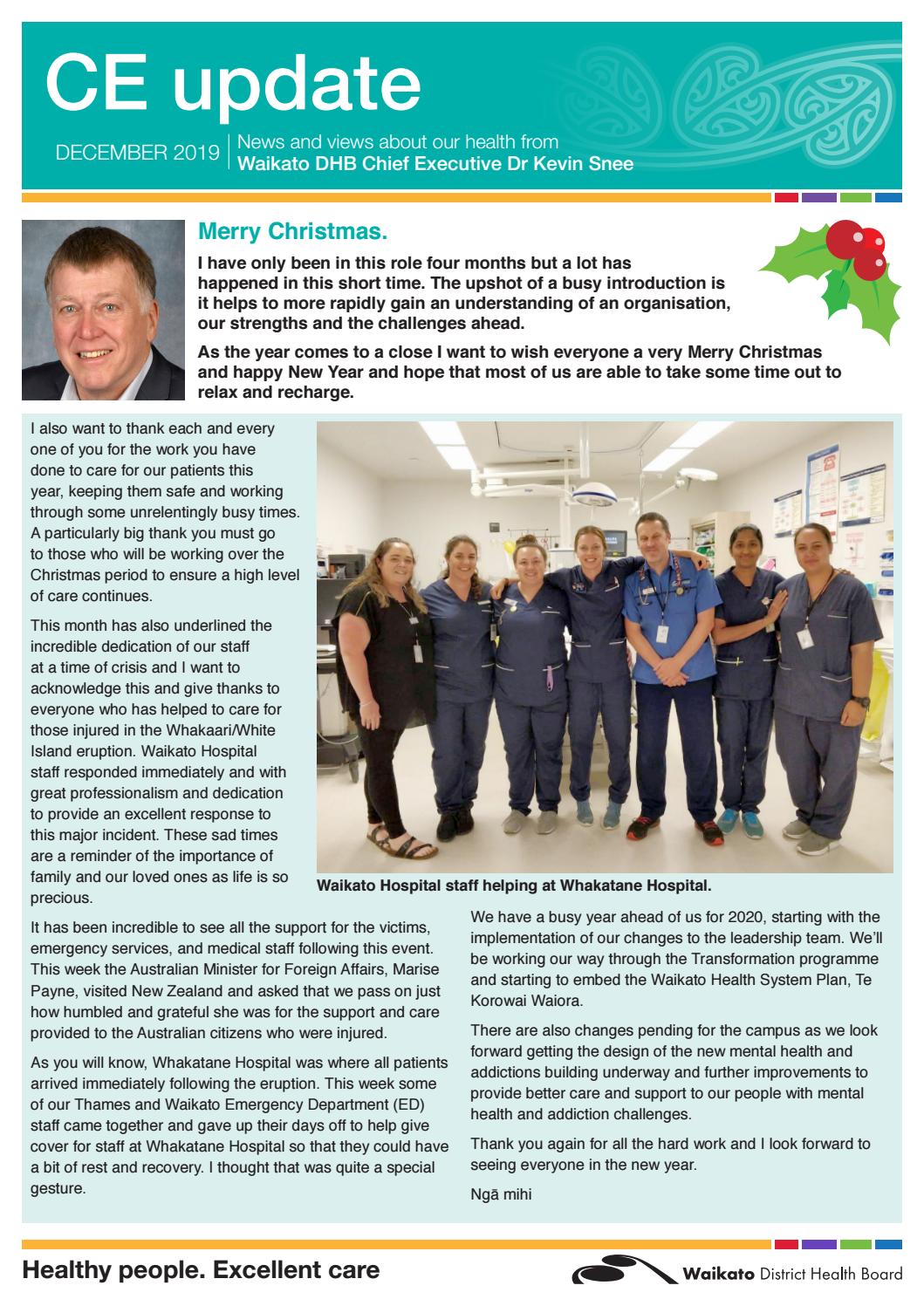 CE update December 2019 by Health NZ Waikato Issuu