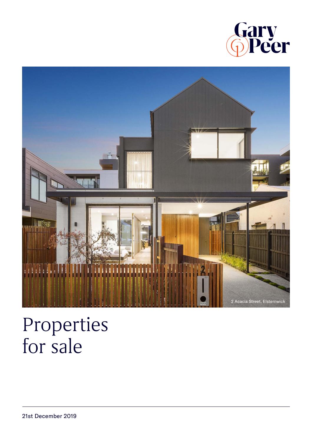 Gary Peer properties for sale Saturday 21st December 2019 by Gary