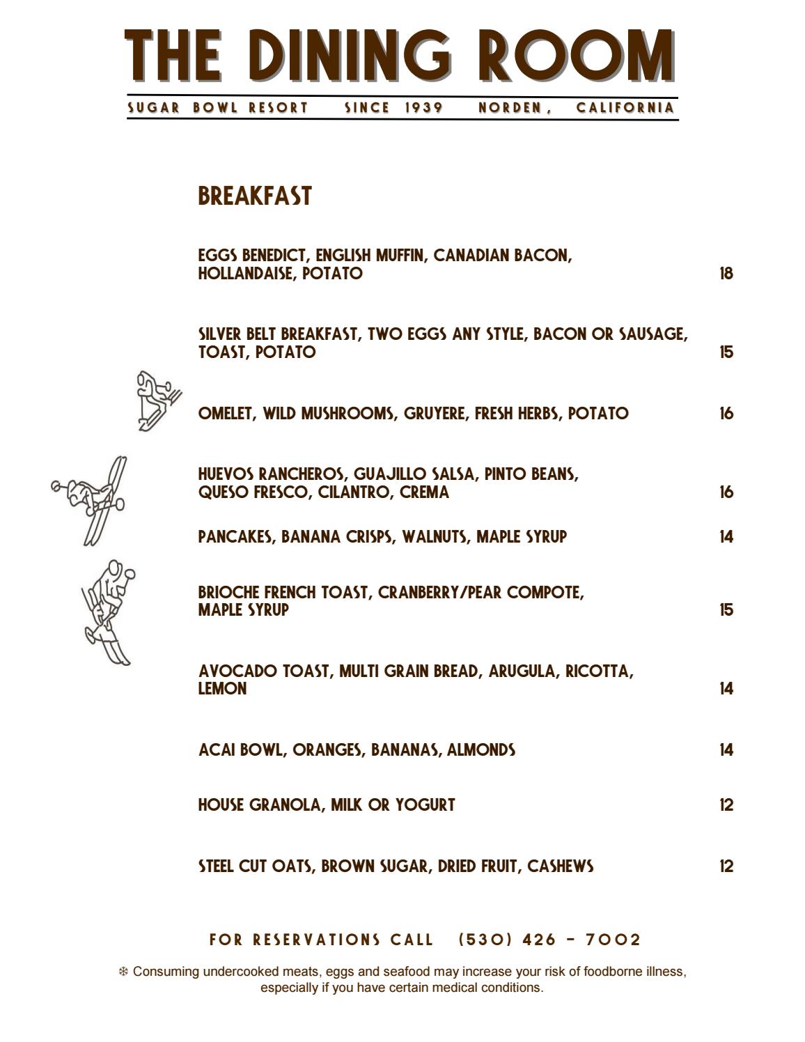 Breakfast Menu by Village at Sugar Bowl Issuu