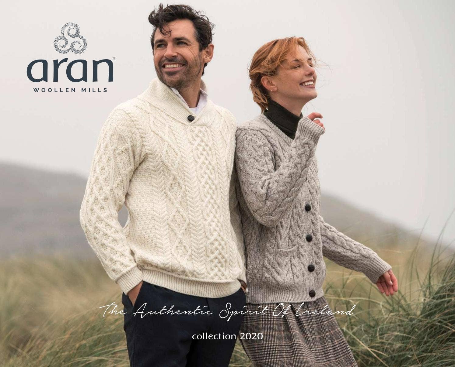 ニット/セーター FRAMeWORK - Carraig donn #aran woollen mills Unisex Aran Sweater in Cream - Aran Woolen Mills | Carraig Donn
