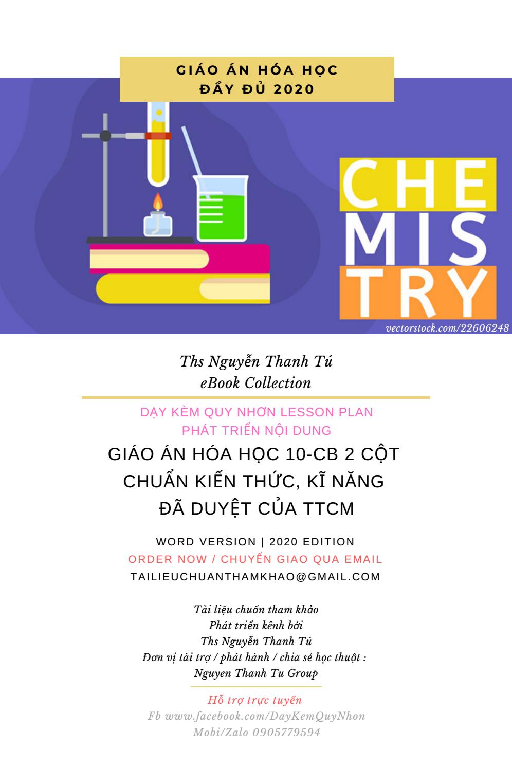 Giao An Hoa Học 10 Cb 2 Cột Chuẩn Kiến Thức Kĩ Năng đa Duyệt Của Ttcm By Dạy Kem Quy Nhơn Official Issuu
