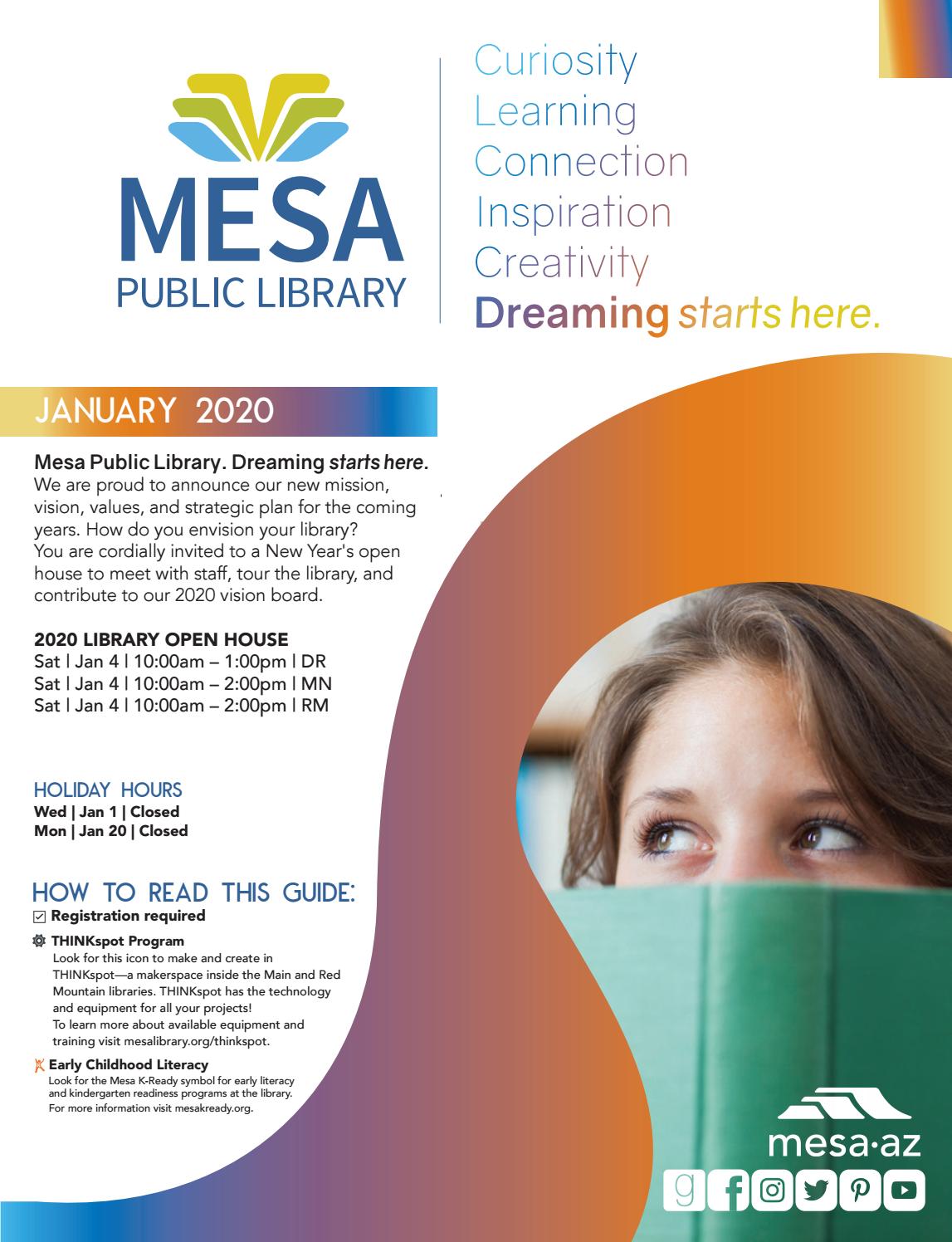 Mesa Public Library January 2020 Newsletter by City of Mesa, AZ Issuu